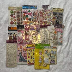 Bundle Assorted Decorative scrapbooking Stickers